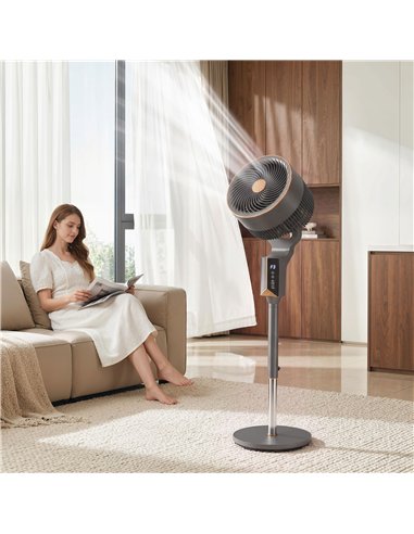 HOMCOM 20 dB Silent Standing Fan for Bedroom, 46" Pedestal Fan with Remote, 85° Oscillating, 8 Speeds