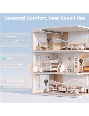 HOMCOM 20 dB Silent Standing Fan for Bedroom, 46" Pedestal Fan with Remote, 85° Oscillating, 8 Speeds