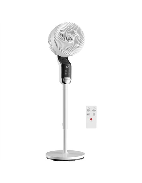 HOMCOM 20 dB Silent Standing Fan, 41in Pedestal Fan with Remote, Oscillating, 8 Speeds, Adjustable Height, 12H Timer - pic 178997 | FastDaddyshop