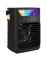 HOMCOM Air Cooler with Adjustable Head, Portable Air Conditioner with 3 Wind Speed, 2 Cool Mist, RGB Light, Black