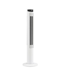 HOMCOM Tower Fan with WiFi Control Standing Floor Fan with Remote Control 116 cm White