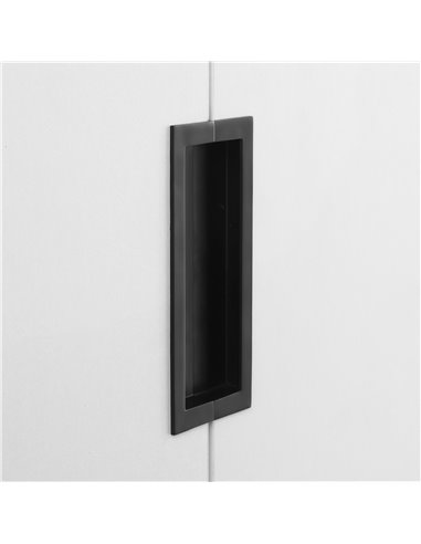 HOMCOM 2 Door Wardrobe, Modern Wardrobe with 3 Drawers and Hanging Rod for Bedroom, White