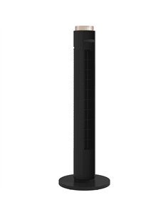 HOMCOM Tower Fan with WiFi App Control, Standing Floor Fan with 3 Speed 4 Modes, 12 Hour Timer and Night Light Black