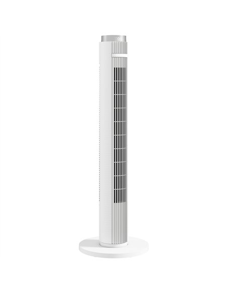 HOMCOM 96 cm Tower Fan with WiFi App Control, Standing Floor Fan with 3 Speed 4 Modes, 12 Hour Timer and Night Light White - pic 179123 | FastDaddyshop