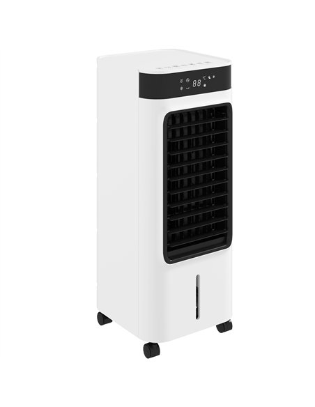 HOMCOM Portable Air Cooler, 3-In-1 Evaporative Air Cooler with 7 Litre Water Tank, 48° Oscillation, White - pic 179150 | FastDaddyshop