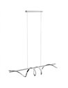 HOMCOM Pendant Light with 3 Colour Temperatures - Silver Tone
