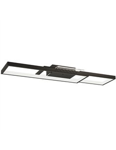 HOMCOM LED Ceiling Light, Modern Dimmable Ceiling Light with Wall Switch & Remote Control, Flush Mount Fixture Lamp with 3000-60