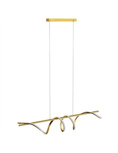 HOMCOM Pendant Light with 3 Colour Temperatures - Gold Tone