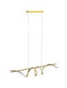 HOMCOM Pendant Light with 3 Colour Temperatures - Gold Tone