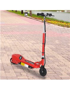 HOMCOM Kids Folding Electric Bike Children E Scooter Ride on Toy 2x12V Recharge Battery 120W Adjustable Height PU Wheels Suitabl 2
