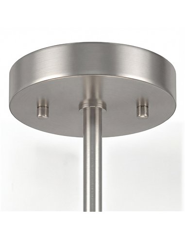 HOMCOM Semi Flush Mount Modern Crystal Chandelier Ceiling Light, Crystal Ceiling Light Fixture with E14 Base, Silver Tone