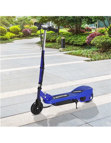 HOMCOM Kids Folding Electric Bike Children E Scooter Ride on Toy 2x12V Recharge Battery 120W Adjustable Height PU Wheels Suitabl