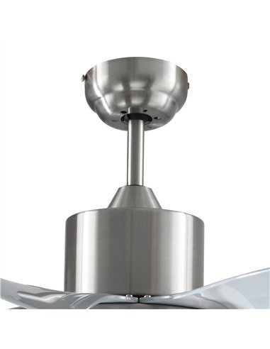 HOMCOM Set of 2 Reversible Ceiling Fan with Light, 6 Blades Indoor Modern Mount LED Lighting Fan with Remote Controller, for Bed