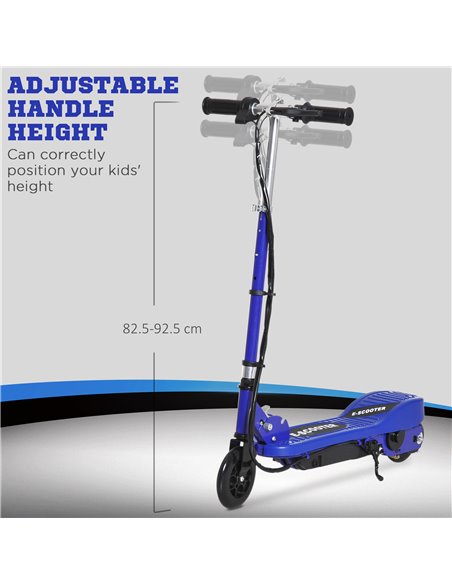 HOMCOM Kids Folding Electric Bike Children E Scooter Ride on Toy 2x12V Recharge Battery 120W Adjustable Height PU Wheels Suitabl - pic 17933 | FastDaddyshop