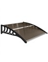 Outsunny Front Door Canopy, Outdoor Awning, Rain Shelter for Window, Porch and Front/Back Door, 103 x 96.5 cm, Brown