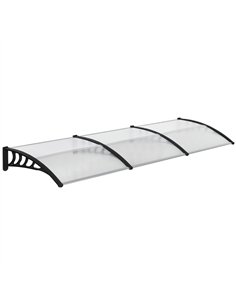 Outsunny Front Door Canopy, Outdoor Awning, Rain Shelter, 303 x 96cm , Clear