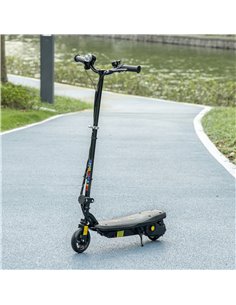 HOMCOM Foldable Electric Scooter, with LED Headlight, for Ages 7-14 Years - Black 2