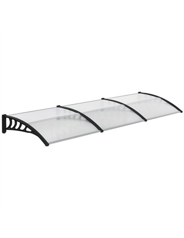 Outsunny Front Door Canopy, Outdoor Awning, Rain Shelter, 303 x 96cm , Clear