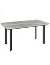 Outsunny Outdoor Garden Coffee Table, Garden Table with Slatted Wood Plastic Composite Top and Metal Frame, Grey