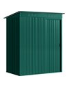 Outsunny 5 x 3.5ft Metal Garden Storage Shed with Effortless Assembly and 2 Pairs of Gloves, Waterproof Outdoor Shed, Green