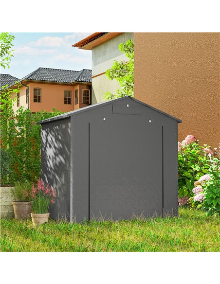 Outsunny 6 x 4 ft Outdoor Garden Storage Shed, Waterproof Bike Tent with Vent and Roll-Up Zipper Door - pic 180875 | FastDaddyshop