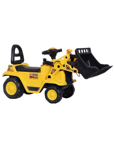 HOMCOM 3+ Kids 3 in 1 Ride On Toy Bulldozer, Yellow - pic 18107 | FastDaddyshop