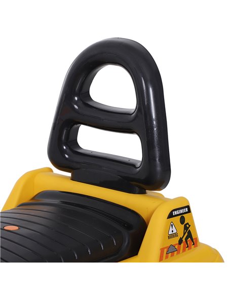 HOMCOM NO POWER 3 in 1 Ride On Toy Bulldozer Digger Tractor Pulling Cart Pretend Play Construction Truck - pic 18113 | FastDaddyshop