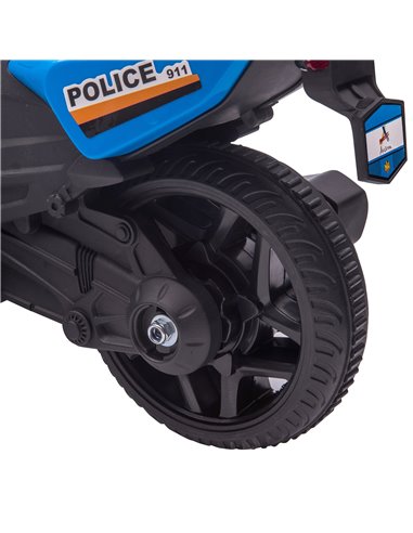 HOMCOM Kids 6V Electric Ride On Motorcycle Police Car Vehicle w/ Lights Horn Realistic Sound Outdoor Play Toy for 18 - 36 months