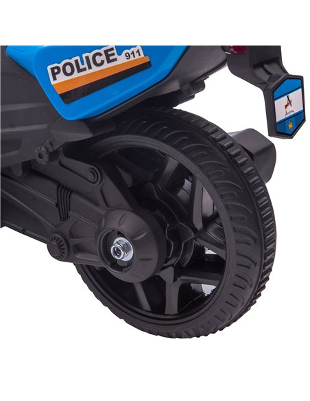 HOMCOM Kids 6V Electric Ride On Motorcycle Police Car Vehicle w/ Lights Horn Realistic Sound Outdoor Play Toy for 18 - 36 months - pic 18124 | FastDaddyshop