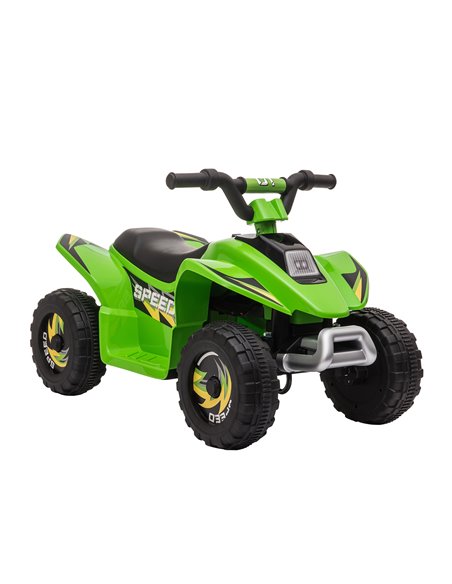 HOMCOM 18m+ Kids 6V Electric Ride on Car ATV Toy, Quad Bike with Forward Reverse, Green - pic 18125 | FastDaddyshop
