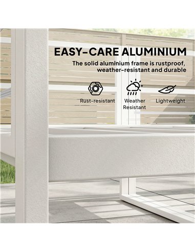 Outsunny 5 Seater Aluminium Garden Furniture Set, Garden Sofa Set with Thick Cushions for Patio and Balcony, Outdoor, Light Grey