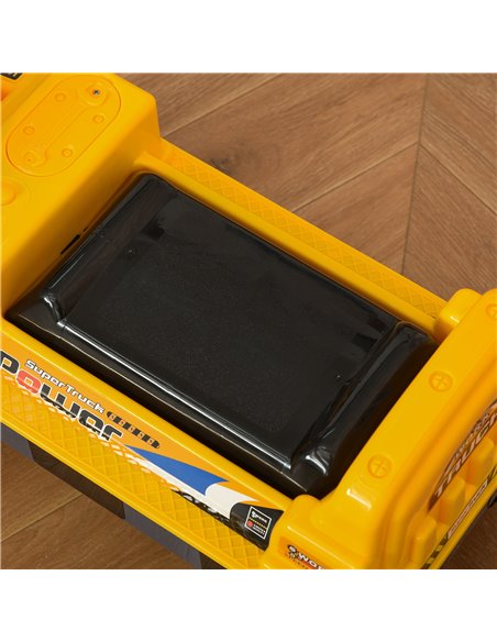 HOMCOM 2+ Kids Excavator with Detachable Digging Bucket and Music, Yellow - pic 18141 | FastDaddyshop