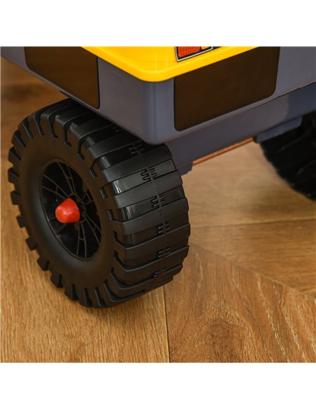 HOMCOM 2+ Kids Excavator with Detachable Digging Bucket and Music, Yellow - pic 18142 | FastDaddyshop