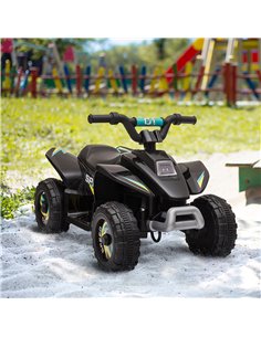 HOMCOM 18m+ Kids 6V Electric Ride on Car ATV Toy, Quad Bike with Forward Reverse, Black 2