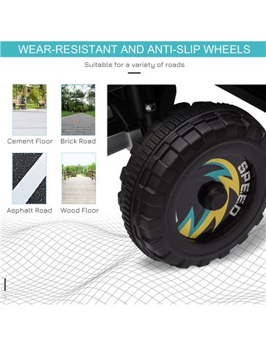 HOMCOM 18m+ Kids 6V Electric Ride on Car ATV Toy, Quad Bike with Forward Reverse, Black