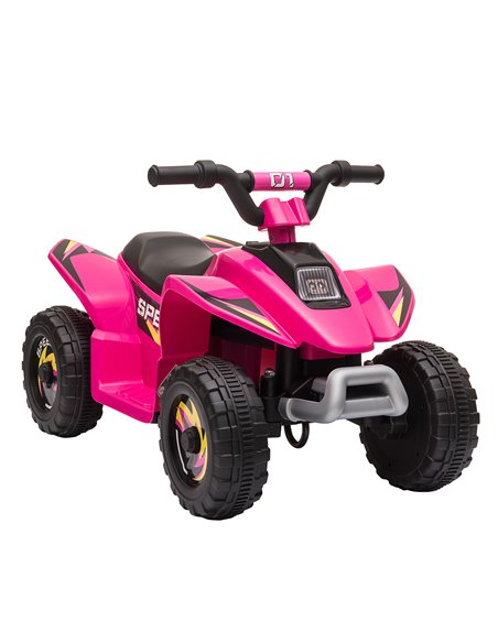 HOMCOM 3+ Kids 6V Electric Ride on Car ATV Toy, Quad Bike with Forward Reverse, Pink - pic 18152 | FastDaddyshop