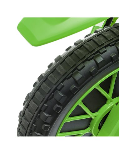 HOMCOM 12V Kids Electric Motorbike Ride On Motorcycle Vehicle Toy with Training Wheels for 3-5 Years Old, Green