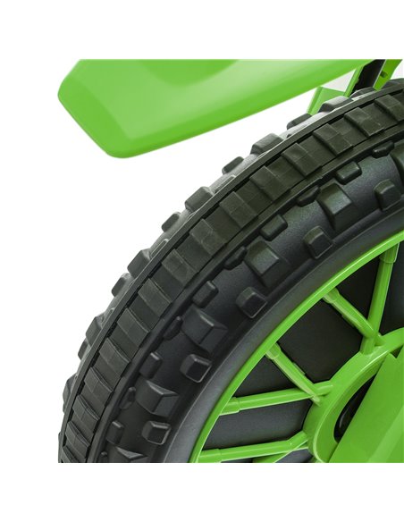 HOMCOM 12V Kids Electric Motorbike Ride On Motorcycle Vehicle Toy with Training Wheels for 3-5 Years Old, Green - pic 18169 | FastDaddyshop