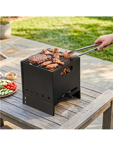 Outsunny 3 in 1 Outdoor Pizza Oven, Portable Wood Fired Pizza Maker with Handles, Stone and Peel