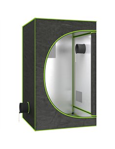 Outsunny Grow Tent 120 x 120 x 200 cm, Reflective Mylar Hydroponic Growing Tent with 600D Oxford Fabric, Observation Window, Ven