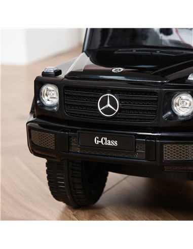 HOMCOM 12+ Push Along Car Mercedes-Benz G350 Foot to Floor Slider with Steering Wheel, Black