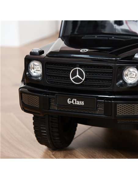 HOMCOM 12+ Push Along Car Mercedes-Benz G350 Foot to Floor Slider with Steering Wheel, Black - pic 18232 | FastDaddyshop