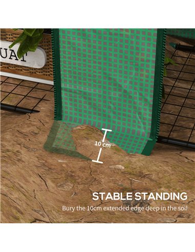 Outsunny 46 x 143cm Three-Shelf Mini Greenhouse - Green