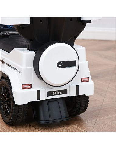 HOMCOM Mercedes-Benz G350 Ride-On Push Along Car Sliding Walker Foot to Floor Slider Stroller Toddler Vehicle with Horn Steering
