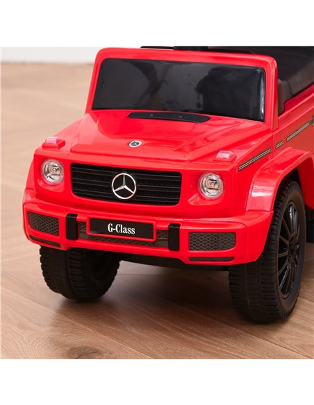 HOMCOM 12+ Push Along Car Mercedes-Benz G350 Foot to Floor Slider with Steering Wheel, Red - pic 18249 | FastDaddyshop