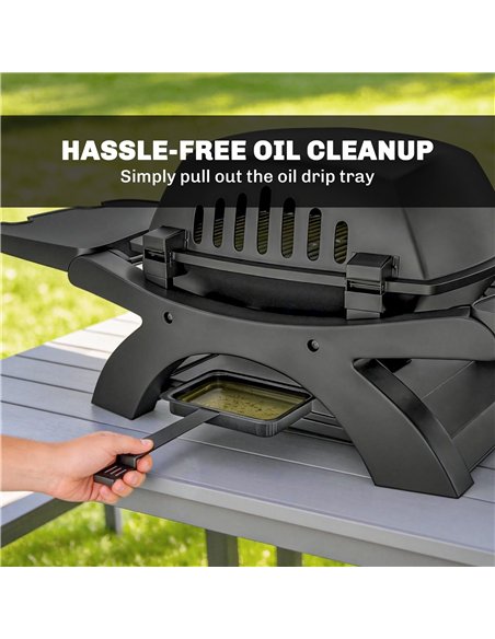 Outsunny 2 Burner Gas Grill with 2 Detachable Side Tables, 3.8 KW Steel Barbecue Grill with Cast Iron Grates, Lid, Thermometer - pic 182532 | FastDaddyshop