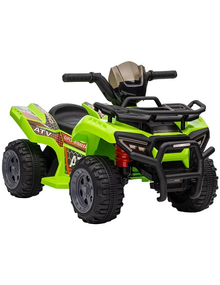 HOMCOM 18m+ Kids 6V Ride-on Four Wheeler ATV Car with Real Working Headlights, Green - pic 18269 | FastDaddyshop