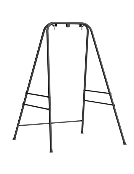 Outsunny Hammock Chair Stand Only, 150KG Load Capacity, for Indoor Outdoor, Black - pic 182723 | FastDaddyshop