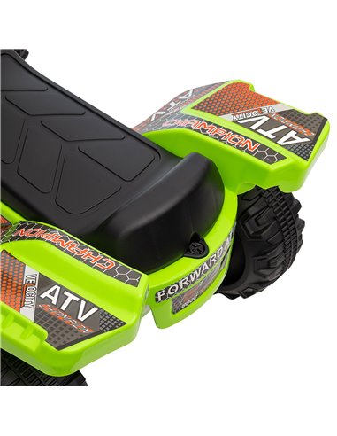 HOMCOM Kids Ride-on Four Wheeler ATV Car with Real Working Headlights, 6V Battery Powered Motorcycle for 18-36 Months, Green