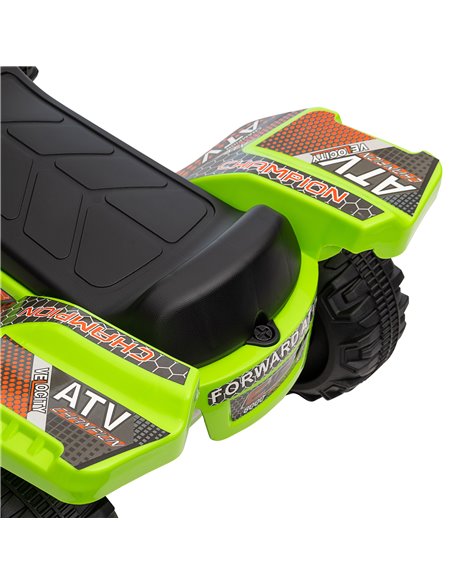 HOMCOM Kids Ride-on Four Wheeler ATV Car with Real Working Headlights, 6V Battery Powered Motorcycle for 18-36 Months, Green - pic 18277 | FastDaddyshop